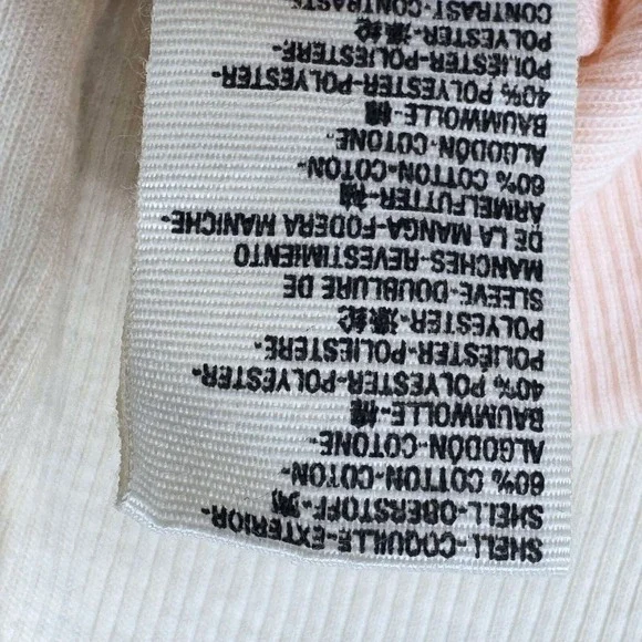 Free People Feelin It Ribbed Shirt Size XS Oversized Pink Alabaster Boho Bandana - Picture 9 of 9